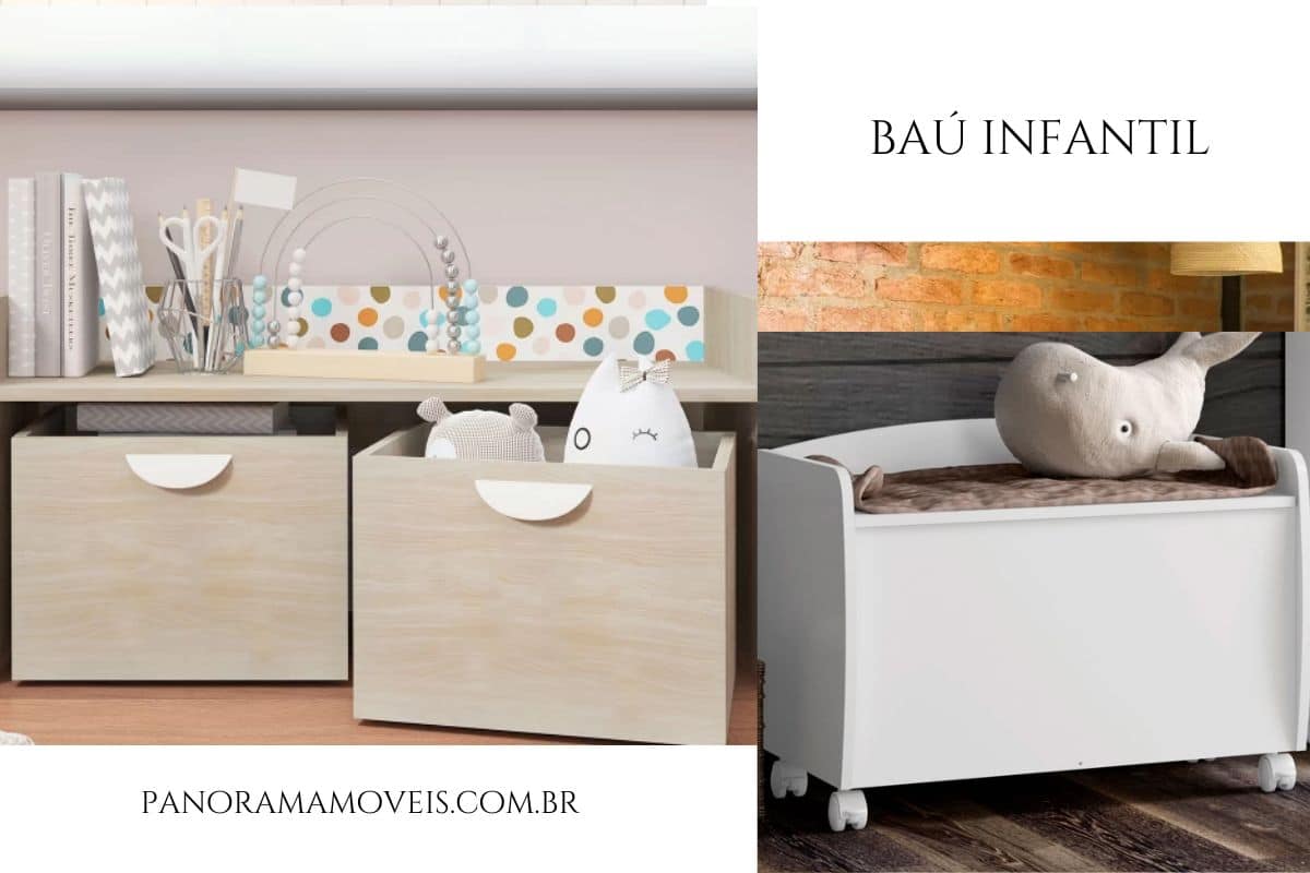 Baú Infantil — Organize brinquedos decorando ambientes!