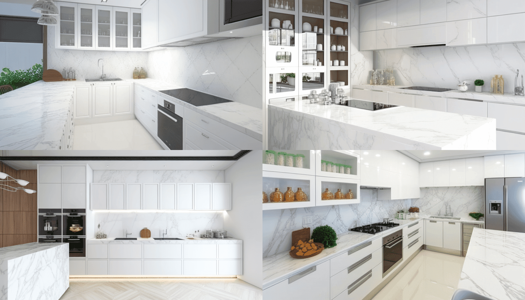 cozinha monocromatica