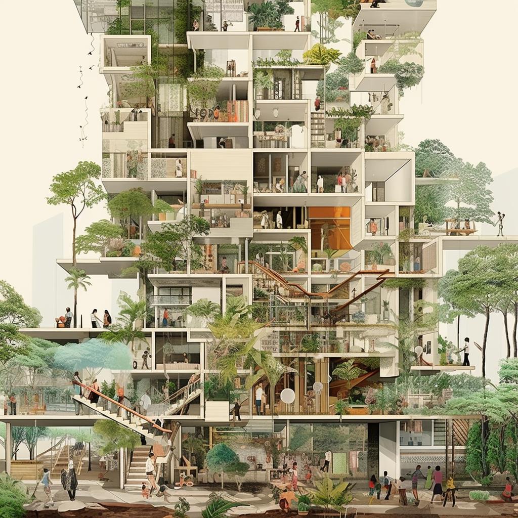 Arquitetura e comunidade: projetando espaços de convivência.