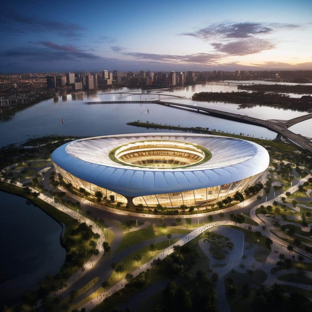 Arquitetura e esporte: projetando estádios e arenas multifuncionais.