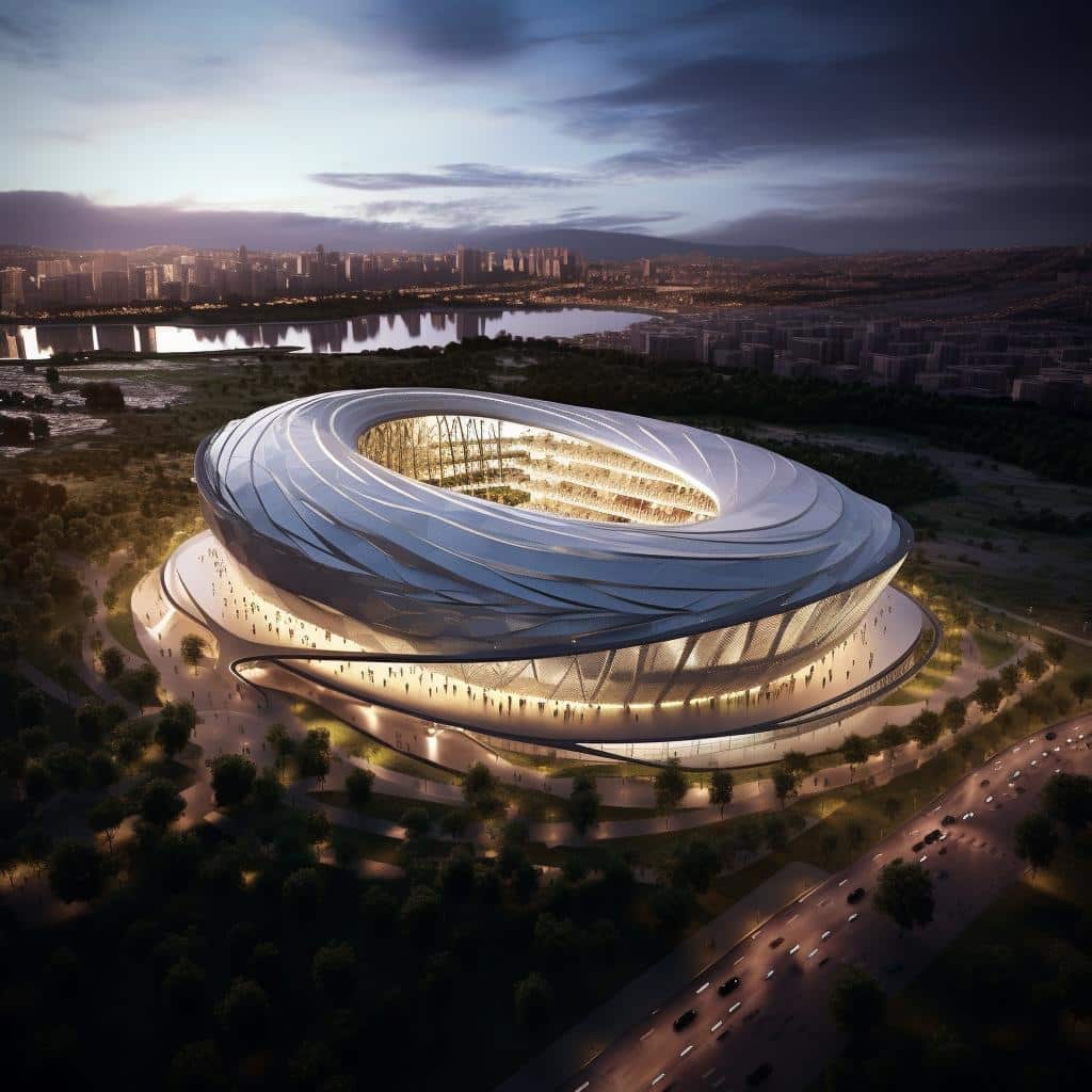 Arquitetura e esporte: projetando estádios e arenas multifuncionais.