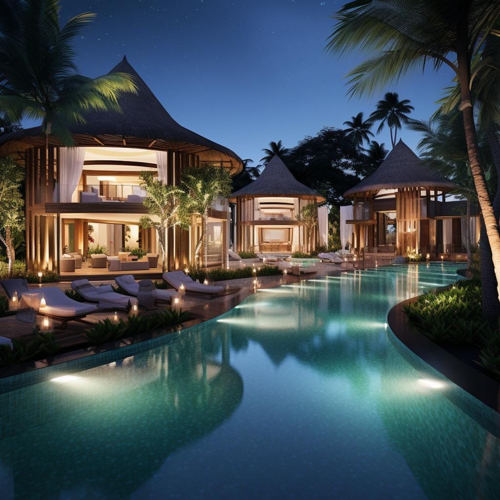 Arquitetura e lazer: projetando resorts e áreas de descanso.