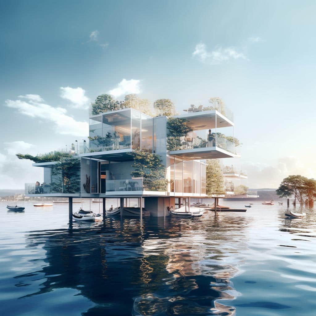 Arquitetura flutuante: soluções para áreas alagadiças.