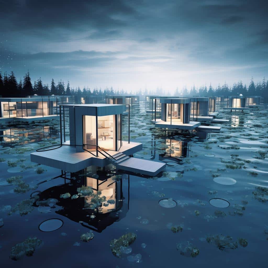 Arquitetura flutuante: soluções para áreas alagadiças.