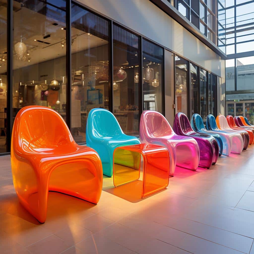 cadeiras coloridas