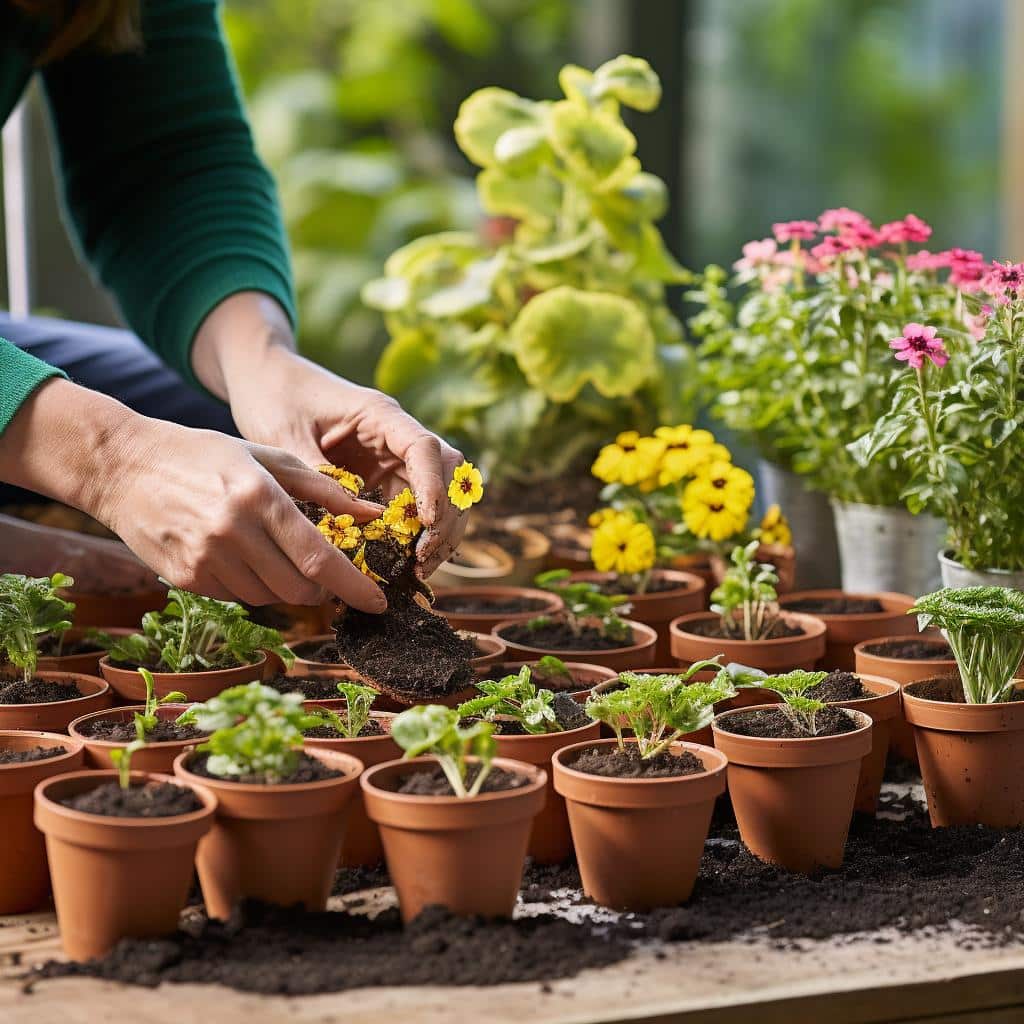 Como plantar plantas em recipientes?