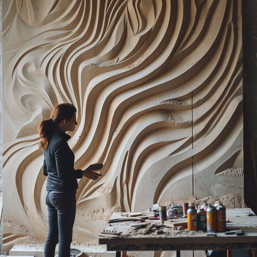 A pessoa brilhante que transforma lixamento de parede em arte abstrata em minutos. Muitos duvidaram, mas a técnica inovadora revelada!