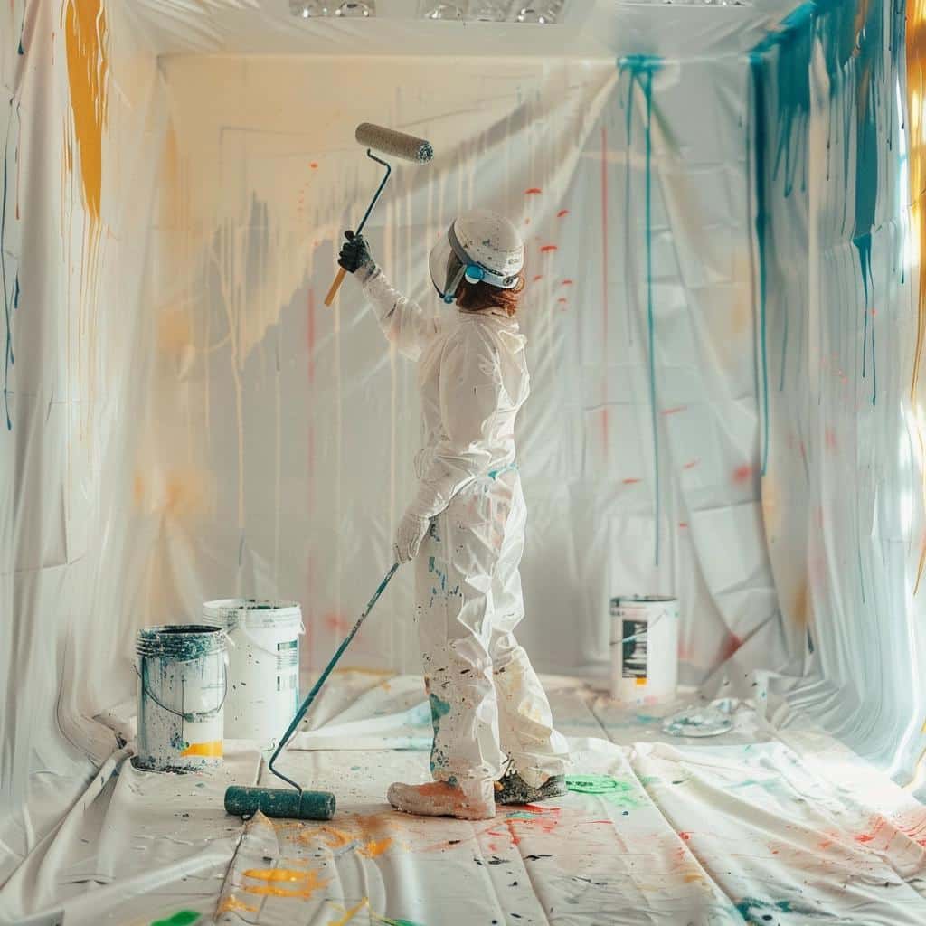 Pintor habilidoso cria técnica inovadora para pintar teto em minutos. Todos duvidaram!