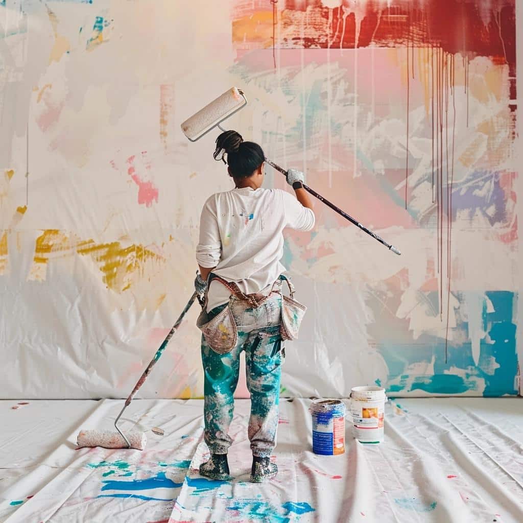 Pintor habilidoso cria técnica inovadora para pintar teto em minutos. Todos duvidaram!
