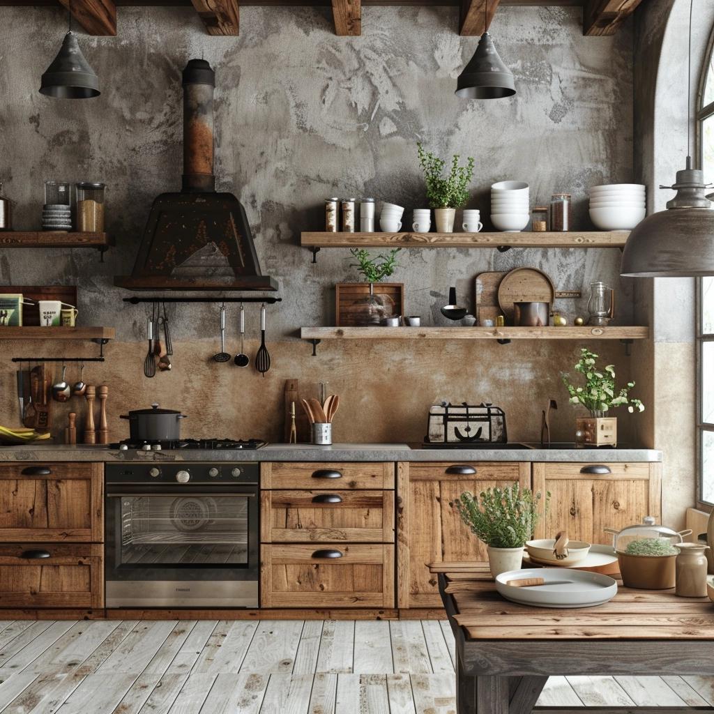 Inspire-se Painel de Madeira na Cozinha para um Toque Rústico